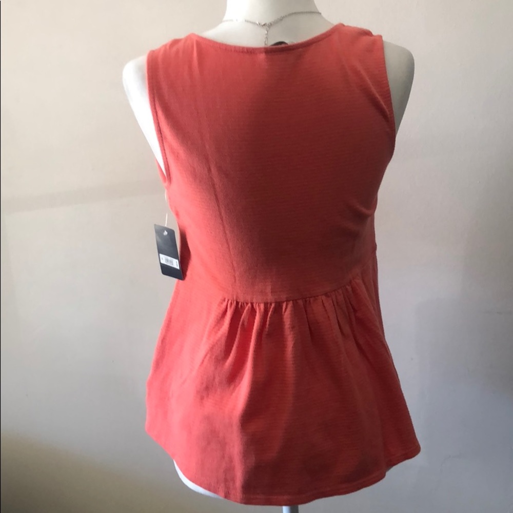 Coral Lucky Brand Top - Picture 2 of 3